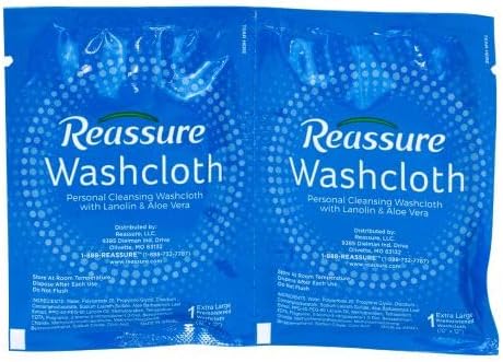 Reassure Travel Pack Washcloths (100)