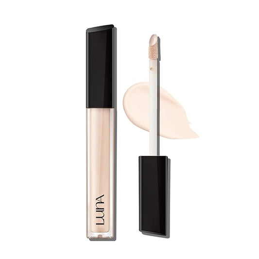 LUNA Long-Lasting Tip Concealer Cover-Fit (#0.5 Proclein) Full Coverage, for Under Eye Dark Circles, Fine Lines, Redness & Discoloration, Korean Makeup 0.26 Fl Oz