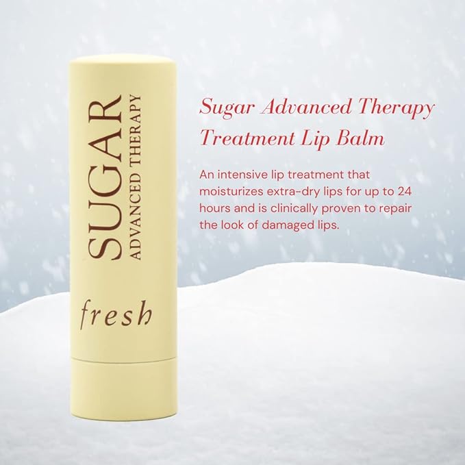 Fresh Color & Care Sugar Lip Set: Sugar Mint Rush Freshening, Rose Tinted Lip Treatment, and Advanced Therapy