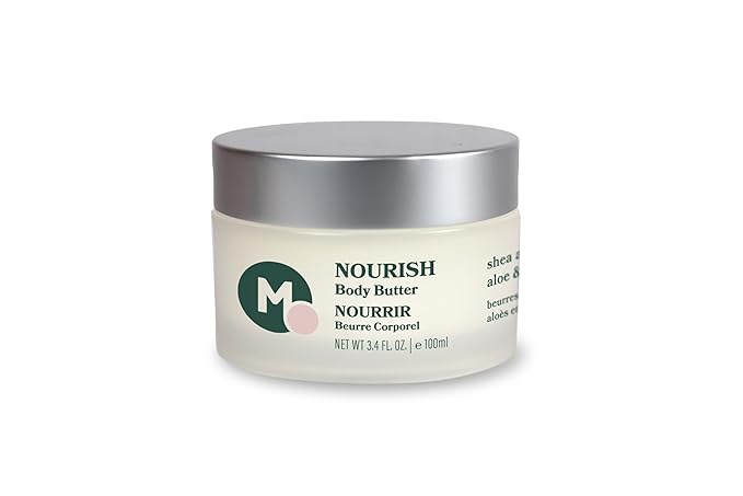 NOURISH Body Butter, Pregnancy Belly and Postpartum Skin Care, Natural Stretch Mark Cream with Shea & Cocoa Butter, Vegan, Clean & Cruelty-free, 3.4 oz
