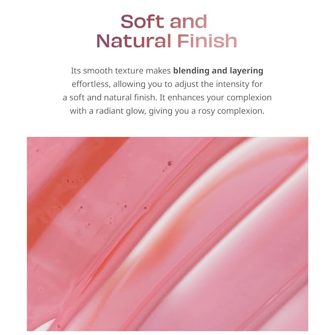 Moist Ampoule Blusher, Buildable Water-based Formula, Infused with over 50% moisture essence, no tackiness, long-lasting moisture, weightless feel (06 Cherry Blossom, 20ml)