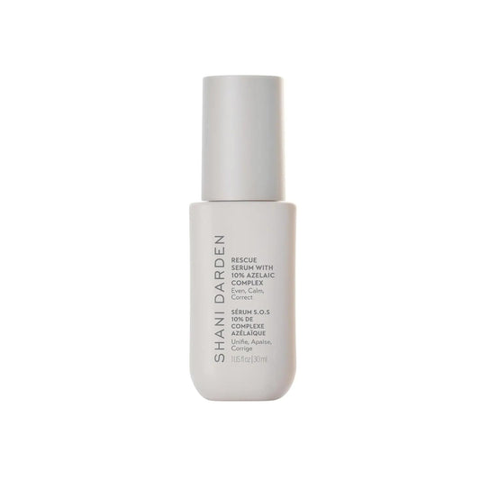 Shani Darden Rescue Serum with 10% Azelaic Complex, Lightweight Hydrating Azelaic Acid Serum for Face with Oat Kernel & Aloe Extracts, Helps Skin Redness & Acne, Non-Comedogenic, Vegan, 1 fl oz
