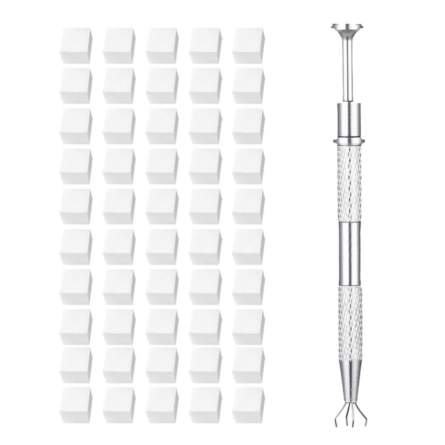 50Pcs Soft Nail Sponges for Ombre With Grabbing Pen Claw, Ombre Nail Brush Manicure Gradient Nail Art Tools Nail Art DIY Home Salon Ombre Nail Painting Sponges