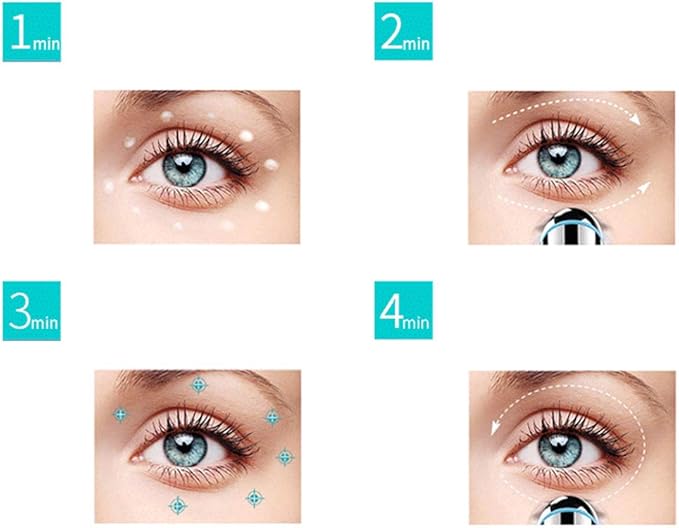 Eye Face Massage Tool Wand Pen, Portable Electric Eye Lift Wand Heated Warm Eye Lip Massager Vibration Skin Care Tool for Eyes