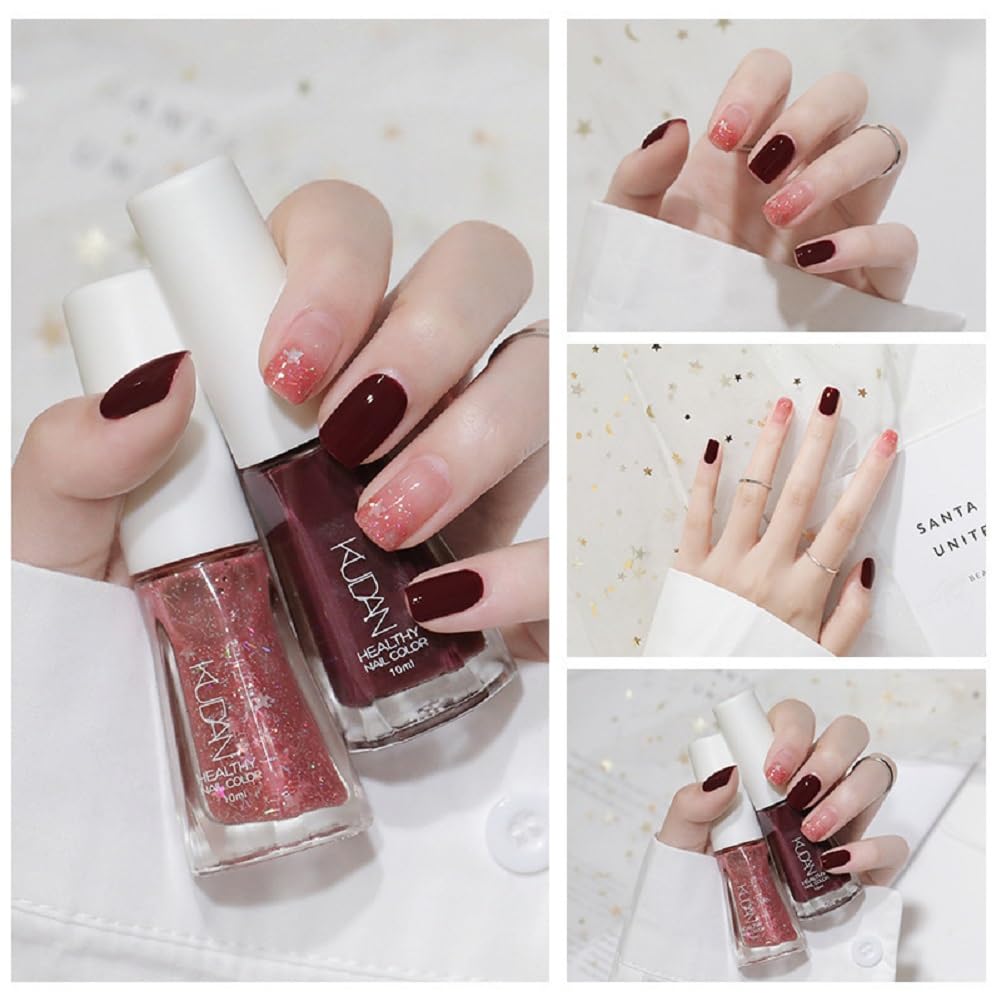 Nail Polish set - Nail Lacquer Quick Dry, Full Size, Vibrant, Colorful, Trendy, Glitter, Glossy, Metallic, Matte Nail Art Nail Shades (N39 Starlight, 52g)