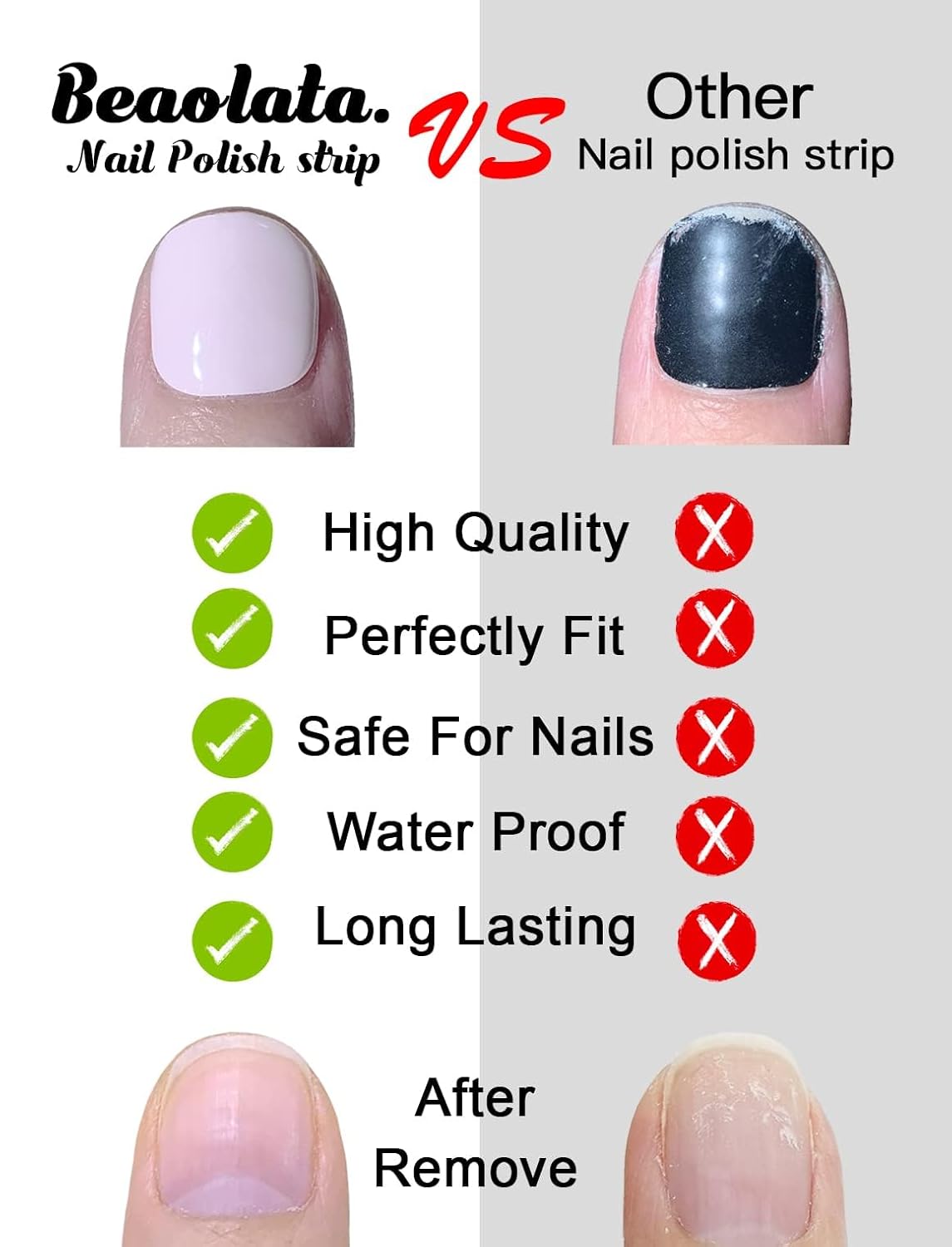 Nail Polish Strips Long Lasting, 20Pcs Wraps, Easy Apply& Remove Salon Quality Gel Nail Stickers (Sand Light Beige)