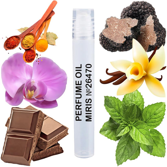 MIRIS Perfume Oil No. 26470, Inspired by Black Orchid, Long-Lasting Women Roll-On, Rollerball 0.34 Fl Oz / 10 ml