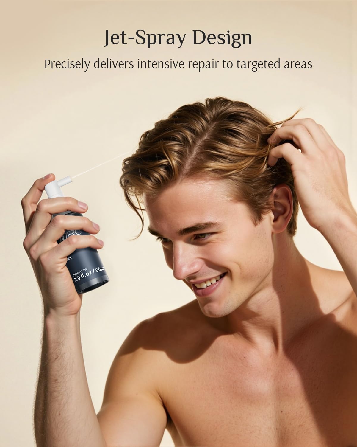 DR ZERO Men's Hair Growth Serum, Japanese Hair Care, Volumizing High-Performance Hair Thickening, with 3% Redensyl® & Nano-Tech Improves Thinning, Sulfate & Silicone-Free, No Side Effects, 2 oz