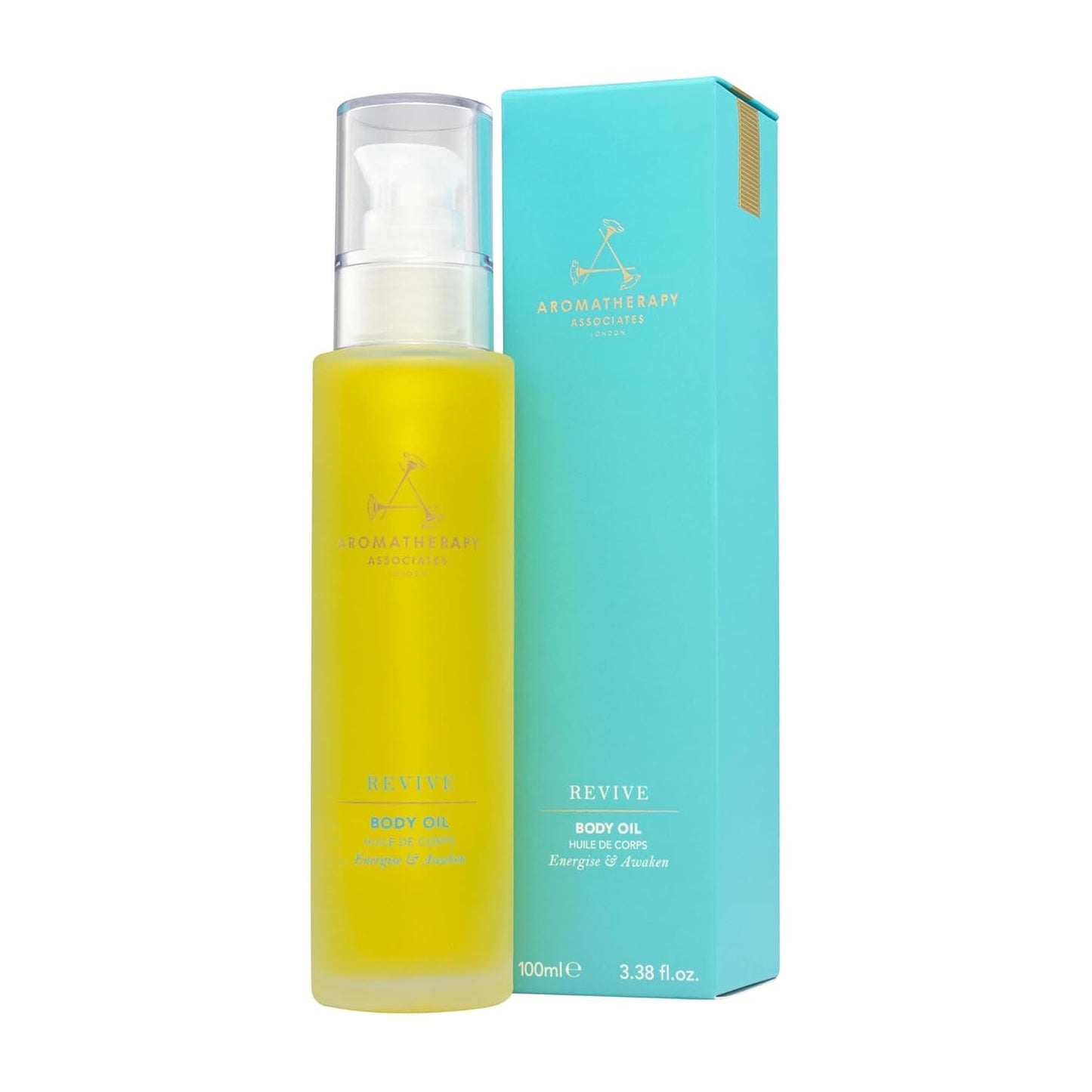 Aromatherapy Associates Revive Body Oil. A Luxurious Oil for an Energized and Nourished Body. Essential Oils Promote Healthy Micro-Circulation and Soften Skin (3.4 fl oz)