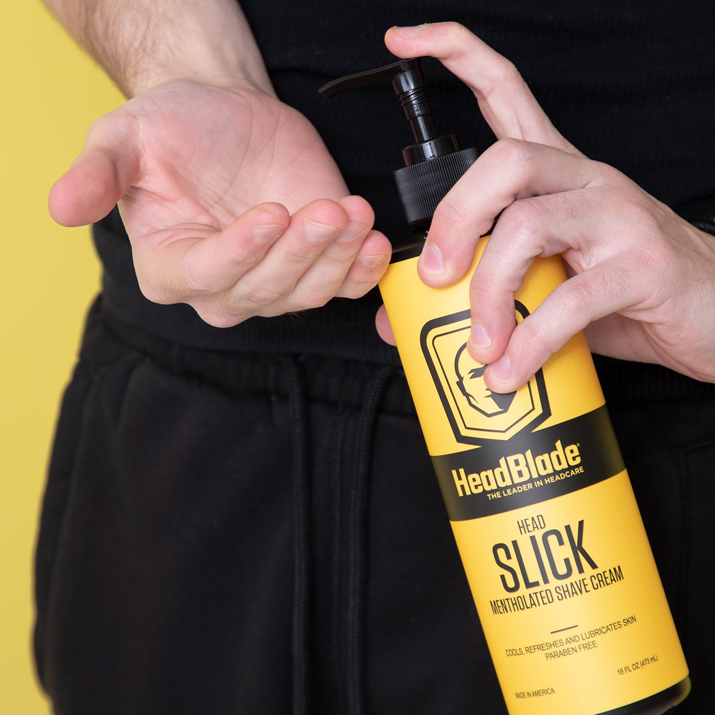HeadBlade HeadSlick Shave Cream 8 oz for Smooth Headshaving for Bald Men, Helps with Irritation, Redness, & Razor Burn
