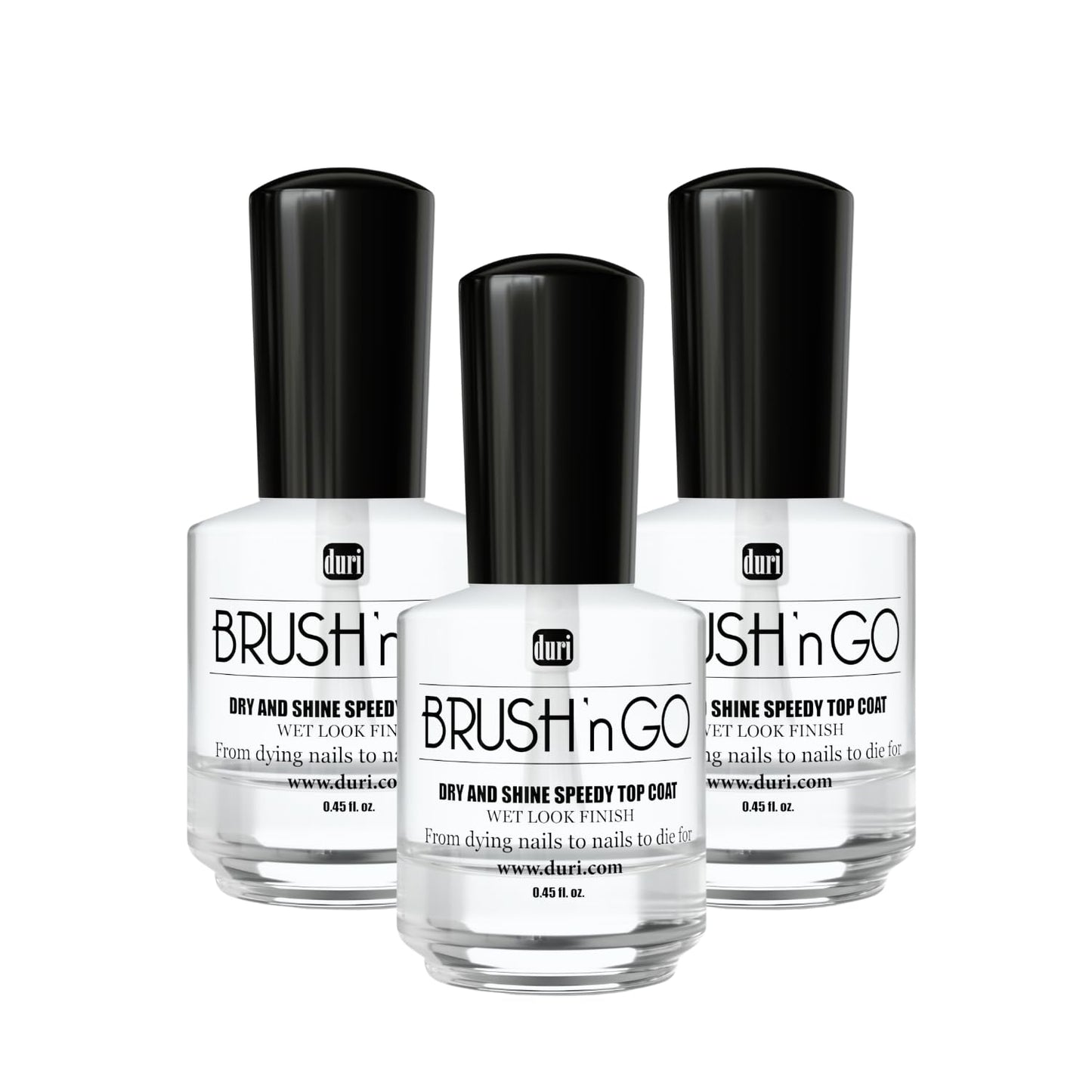 duri Brush’n Go Dry and Shine Speedy Top Coat (Brush'N Go (Pack of 3))