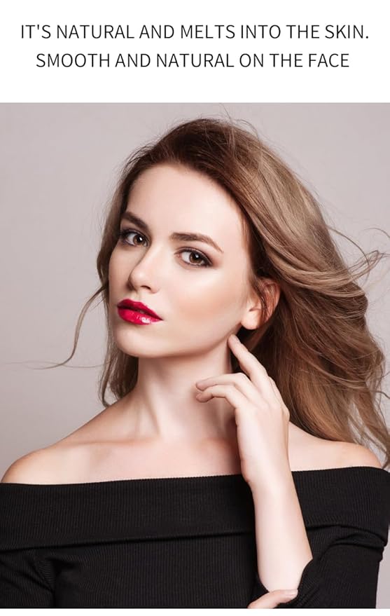 Multi-Use Makeup Blush Stick, Cream Blush Stick, Tinted Solid Moisturizer Stick for Cheek & Eyes & Lips, Waterproof Natural Nude Makeup, Suitable for All Skin (3#Coral Orange)