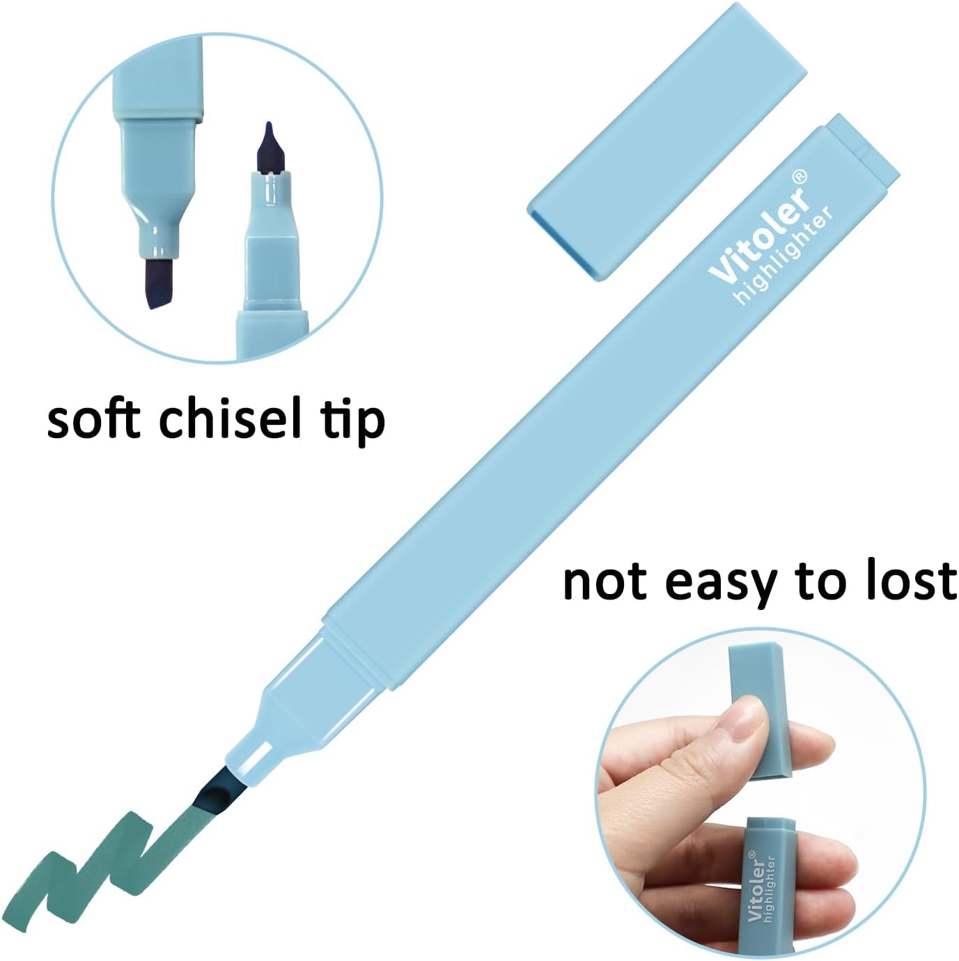 Vitoler 20Pcs Highlighters,Pastel Highlighters Set,Assorted Morandi Color Highlighter, Chisel Tip Bible Highlighter for School Office Supplies