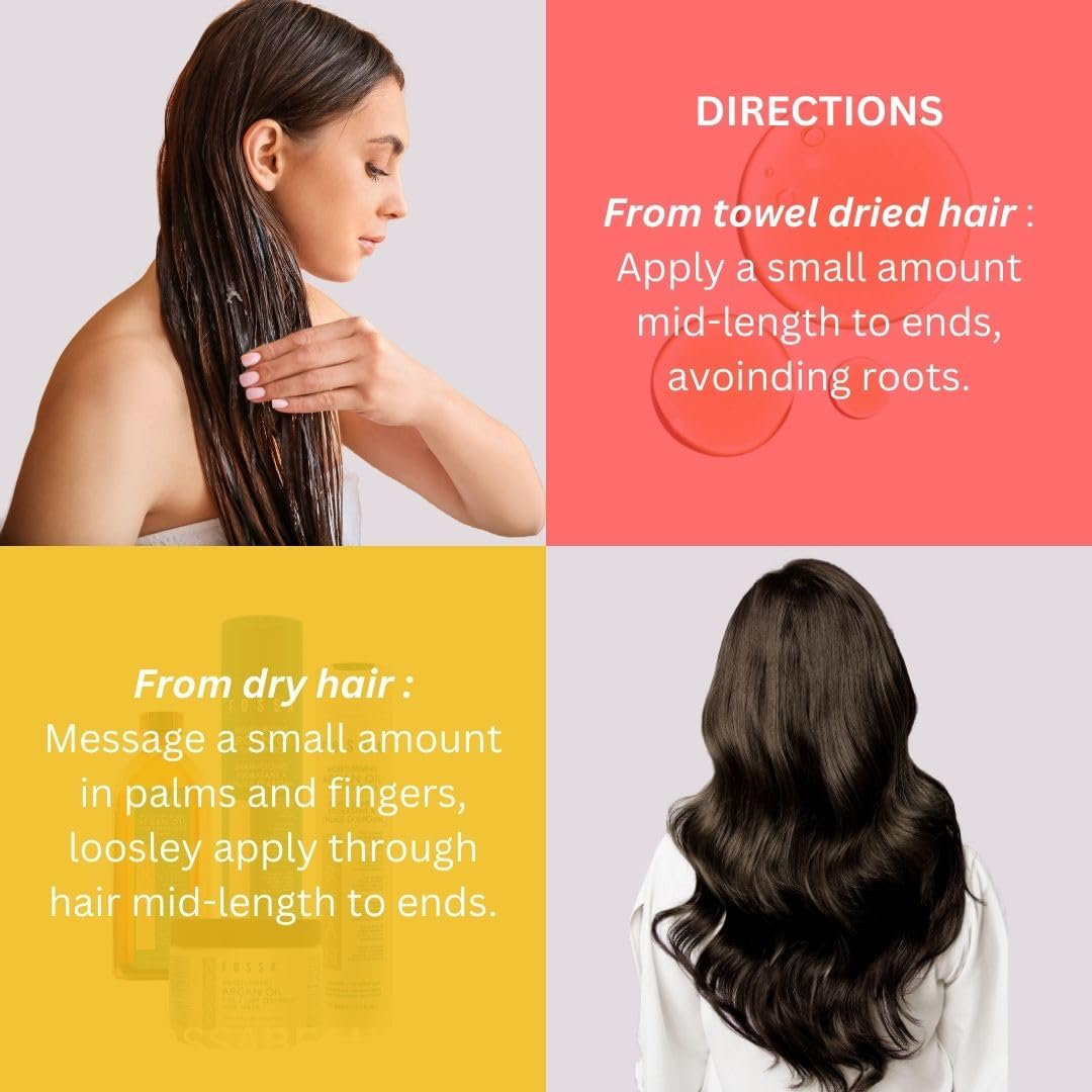 Fossa Biotin B7 Smoothing Hair Treatment | Lightweight Oil Tames Frizz, Adds Shine, Promotes Healthy Hair for All Hair Types | 100ml, 3.4 fl. oz.