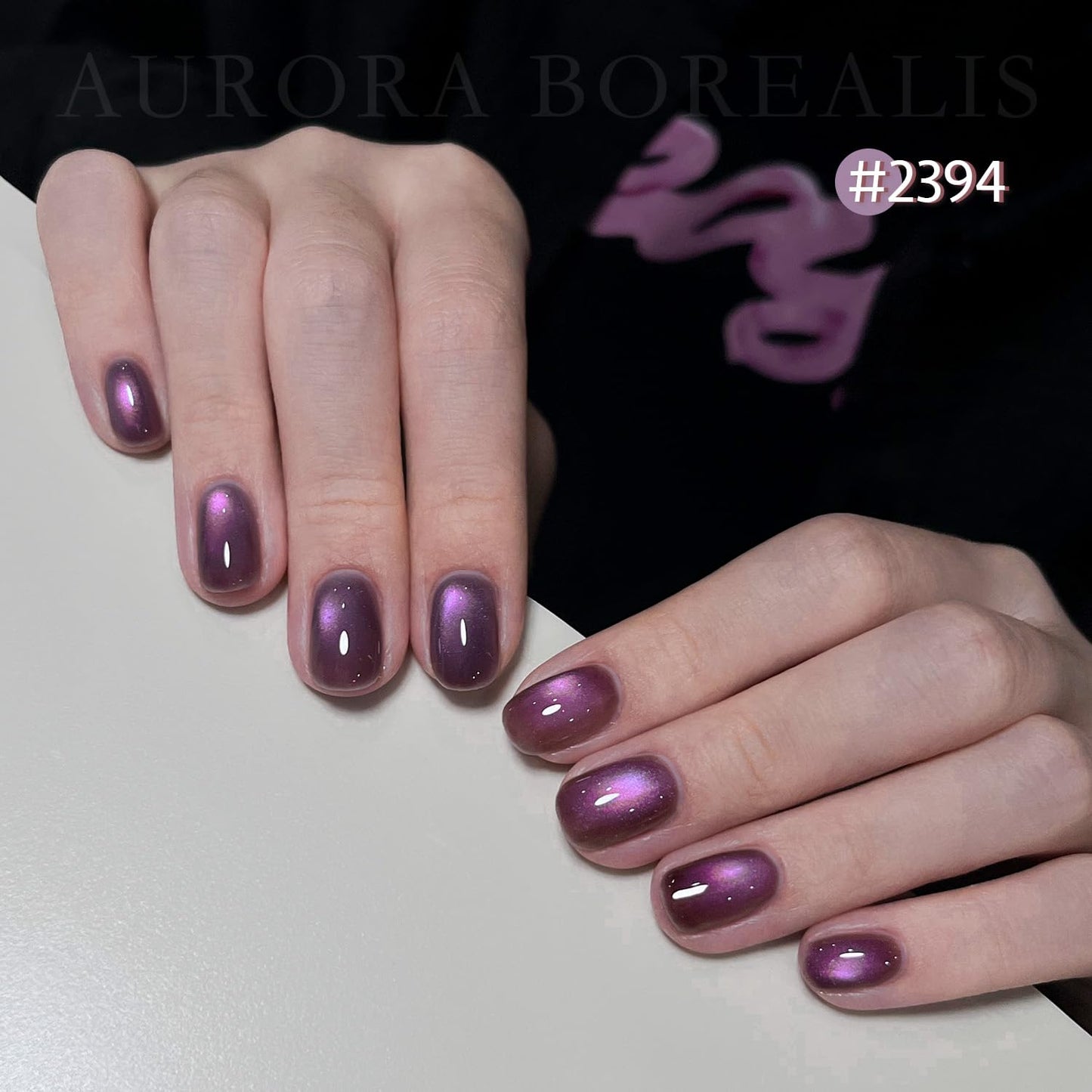 GAOY Glitter Cat Eye Gel Nail Polish Set with Magnet Colorful Galaxy for Holographic Cat Eye, Salon Gel Manicure and Nail Art DIY at Home