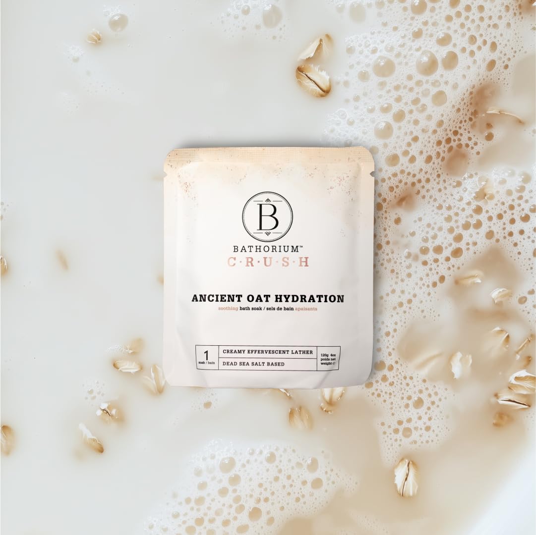 Bathorium Crush 8-Pack Signature Discovery Set, Luxury Bath Soaks, Dead Sea Salt, Epsom Salt, pH Balanced for Women, Gift Set, Each Soak is 4 oz