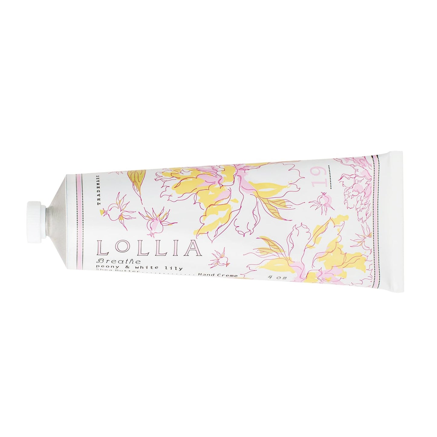 LOLLIA Breathe Handcreme, 4 oz, Scented Hand Cream for Women, Moisturizing Lotion for Dry Hands with Shea Butter & Cocoa Butter, Quick Absorbing Skin Care