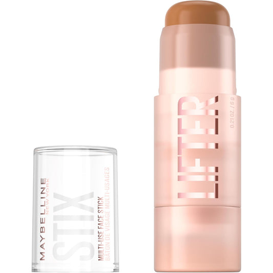 Maybelline Lifter Stix Multi-Use Face Stick - Contour, Bronzer, Concealer and Foundation Stick, All-In-One Creamy Face Makeup with Cranberry Seed Oil, 65, 1 Count