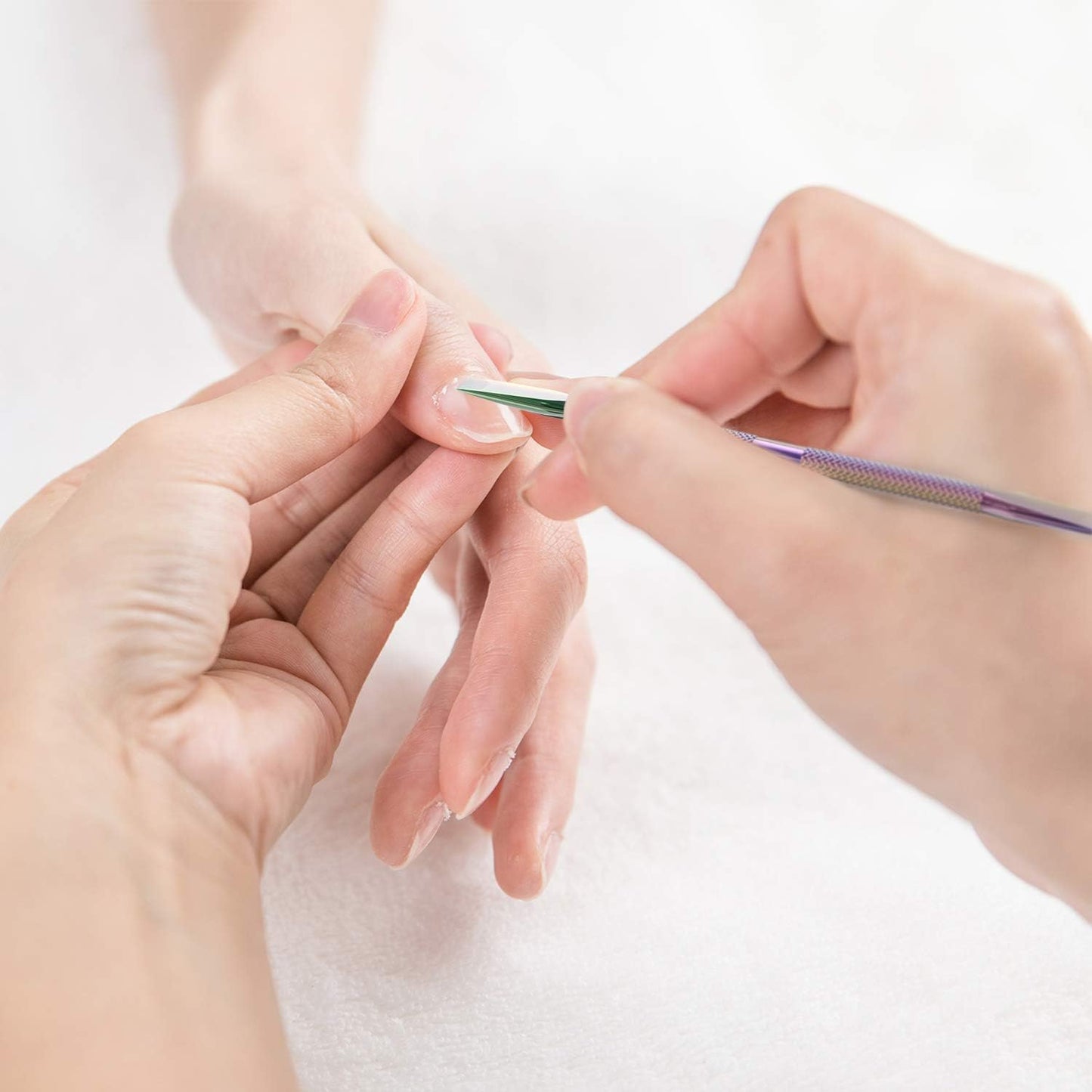 Cuticle Pusher Acetone/Gel/Nail Polish Remover Stainless Steel Professional 3pcs Set Cuticle Scraper Fingernails & Toenails Clean Manicure Tools Cuticle Care for Women&Girl,opove CP-3 (Rainbow Color)