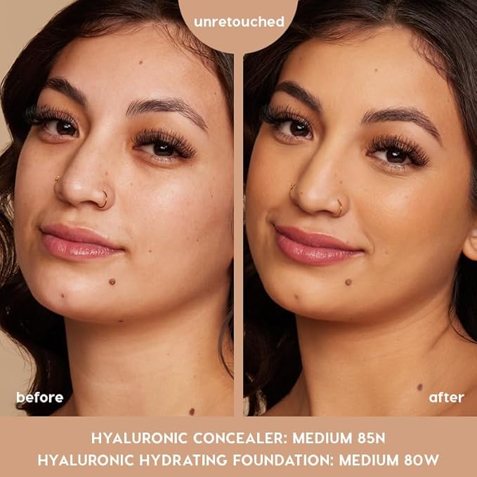 ColourPop Pretty Fresh Creamy Concealer - Full Coverage Concealer with a Natural Finish - Formulated with Hyaluronic Acid & Coconut Water for Instant Hydration - Medium - 90W (0.3 oz)