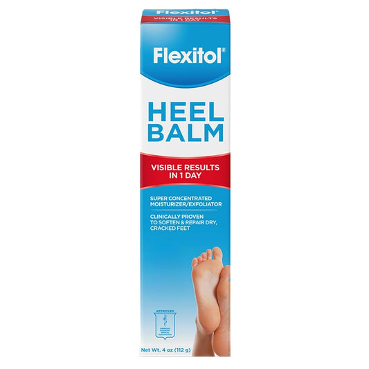 Flexitol Heel Balm, Rich Moisturizing & Exfoliating Foot Cream, Original Version, 4 Oz