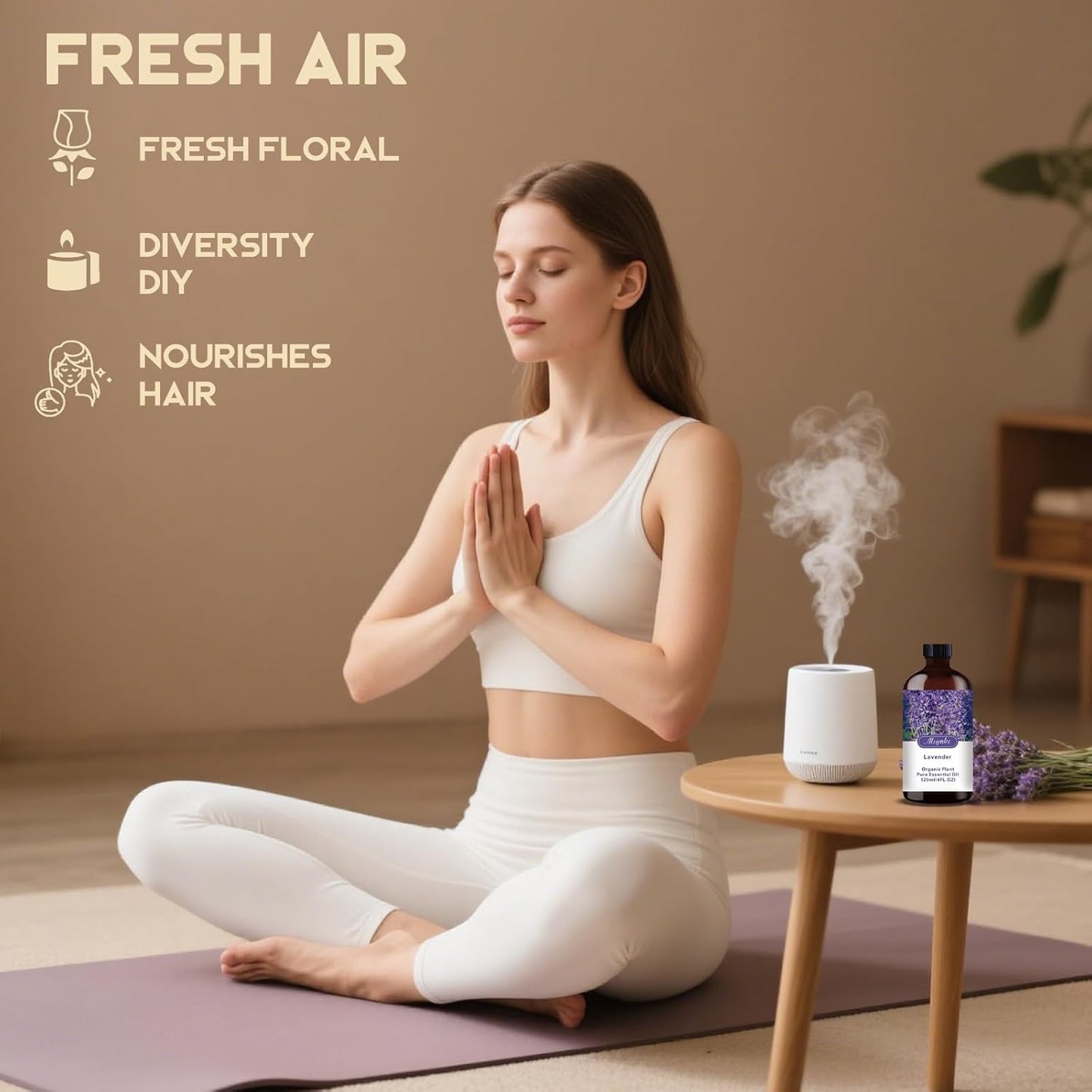 Lavender Essential Oil-Lavender Fragrance Oil 4.33oz (130ml)-100% Pure Natural Scent for Diffusers, Candles, Soap Making & Aromatherapy-Relaxing Home & Gift Essential Oil for Bath, Massage