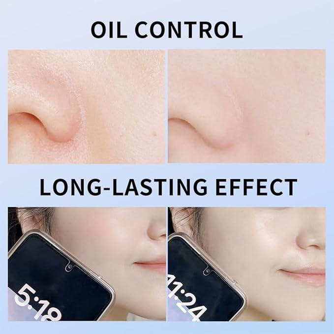 Oil Control Face Pressed Powder,Matte Smooth Setting Powder Makeup,Waterproof Long-Lasting Makeup Setting Powder,Oil Control Flawless Finish,Lightweight,Residue-Free (03 DARK COMPLEXION)