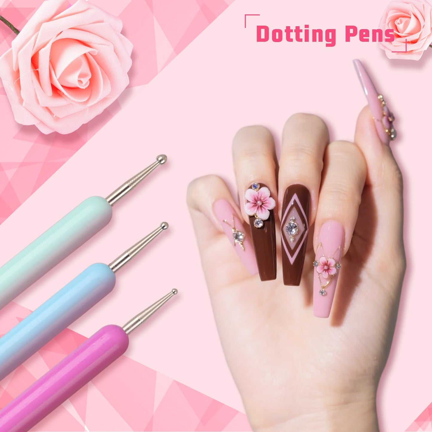 Sponge Pat Paint Nail Gel, Ombre Nails Gradient Gel Nail Blush Blooming Aura Nails Drawing Stripper Floral Painting DIY Nail Art, No Wipe, UV/LED Curing (12 Colors M)