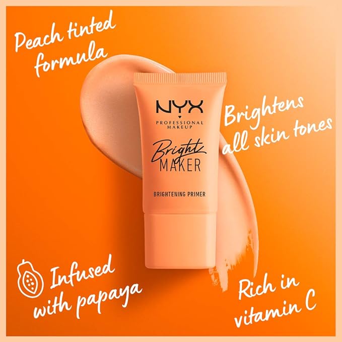 NYX PROFESSIONAL MAKEUP Bright Maker Brightening Primer, Vegan Face Primer
