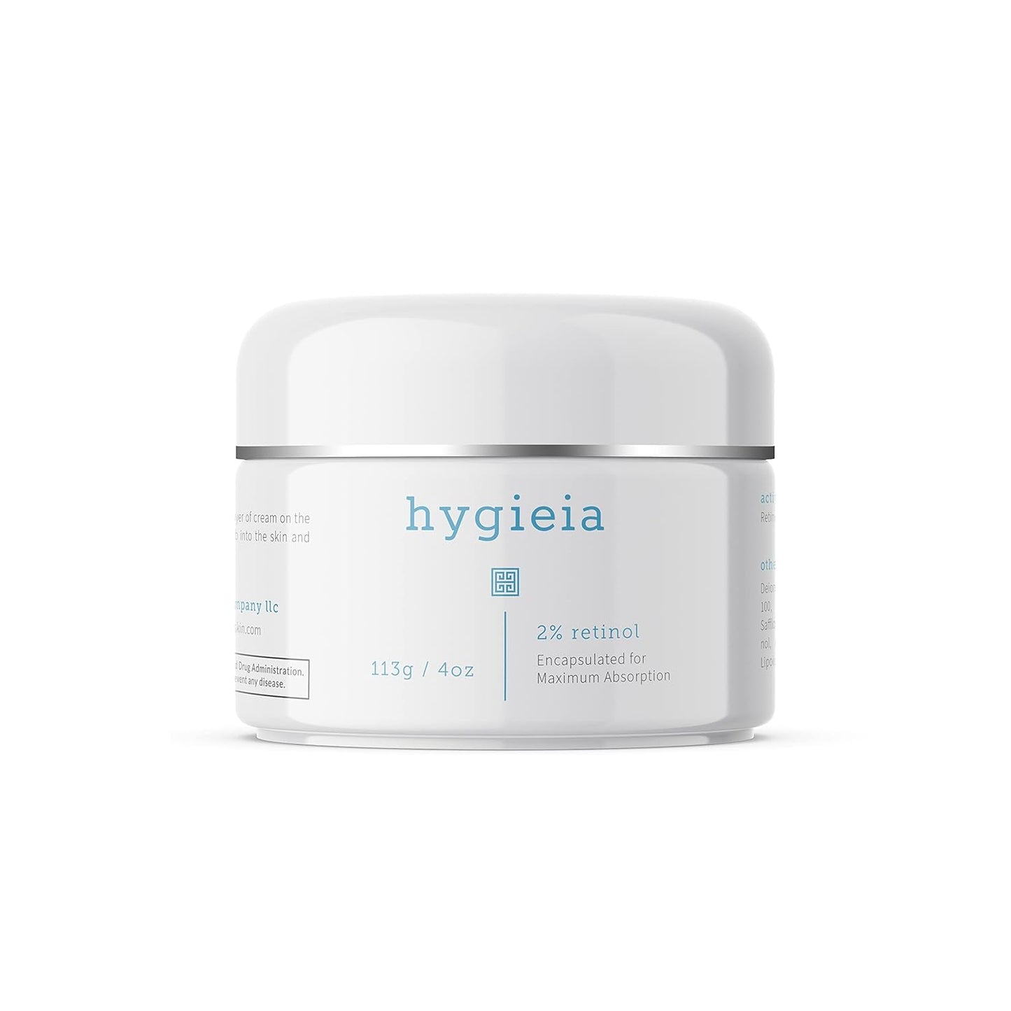 Hygieia + Encapsulated 2% Retinol Cream, 4oz – Liposomal Anti-Wrinkle Cream for Face, Neck & Body – Fast & Deep Cellular Absorption – Day or Night Cream for Firming, Lifting & Repairing Aging Skin