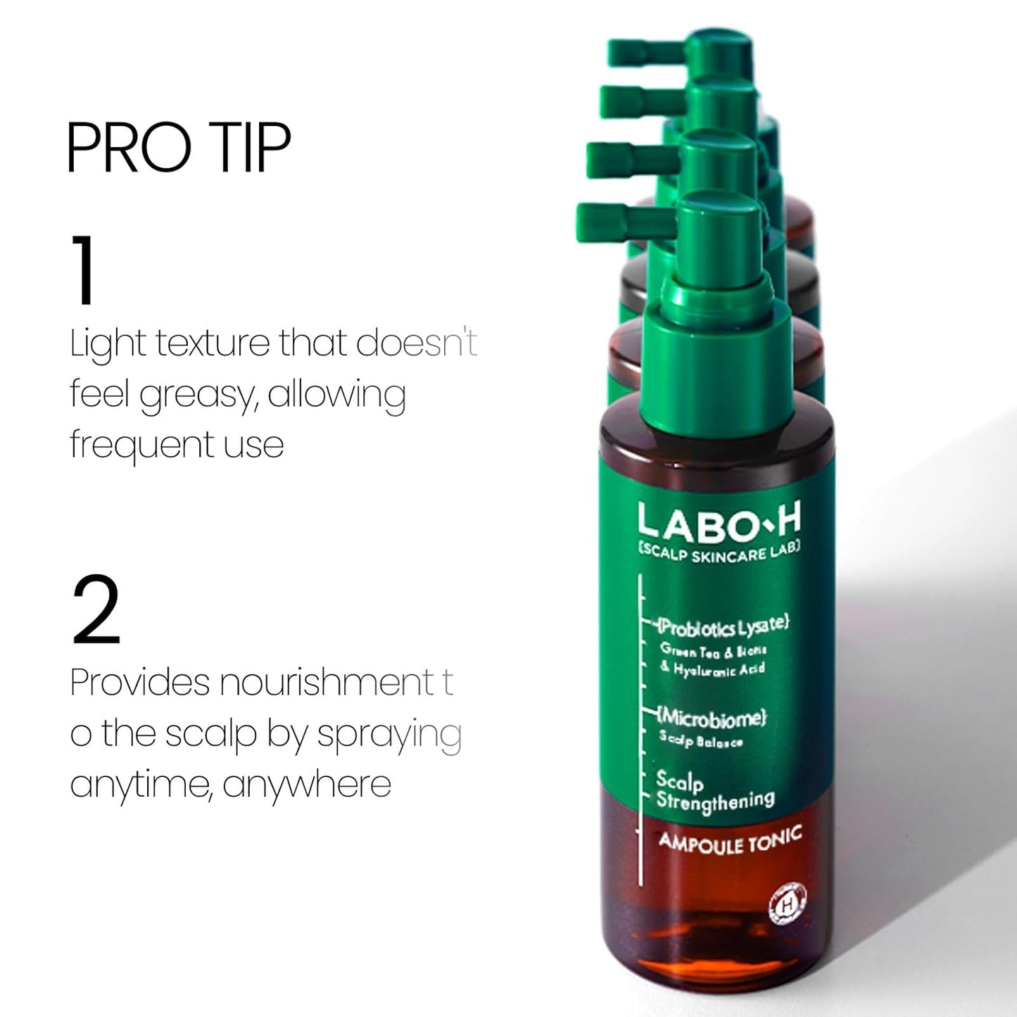 Scalp Strengthening Spray for Hair Growth & Anti-Loss | Vegan Tonic Serum, Instant Cooling & Soothing with Rosemary and Peppermint Oil, Sulfate Free, Korean, 3.38 Fl oz.