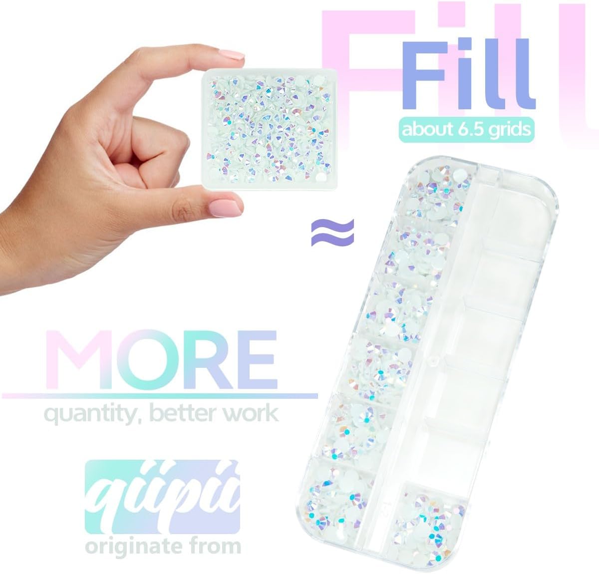 White AB Resin Rhinestones w B7000 Jewelry Glue for Bedazzling Crafting 3mm 4mm 5mm 6mm Flatback Jelly Stones Bulk SS10-SS30 Diamonds Crystals Gems for Nails Face Eyes Makeup Tumblers Crafts