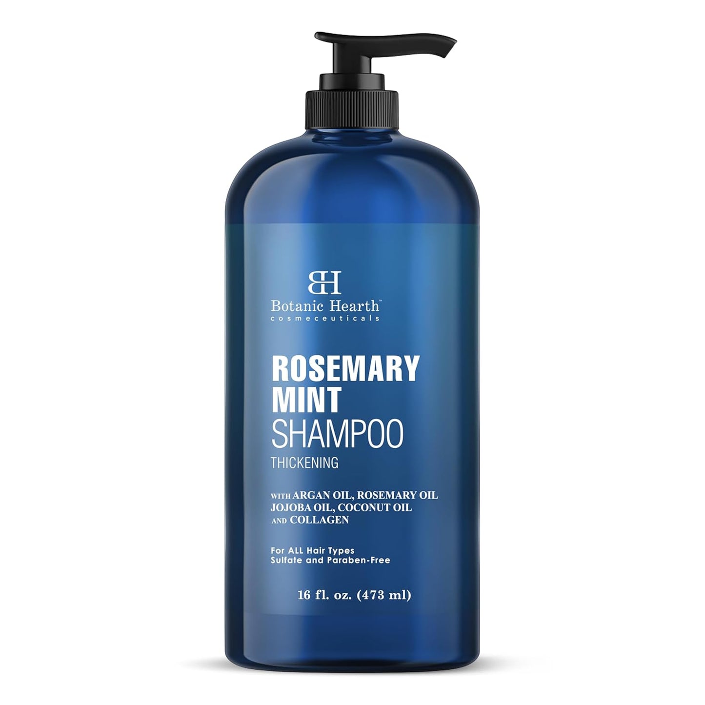 Botanic Hearth Rosemary Shampoo 16 Oz | Rosemary Oil Shampoo De Romero For Hair Growth With Biotin & Mint | Sulfate Free,Thicker & Fuller Hair | Deep Cleansing & Nourishing