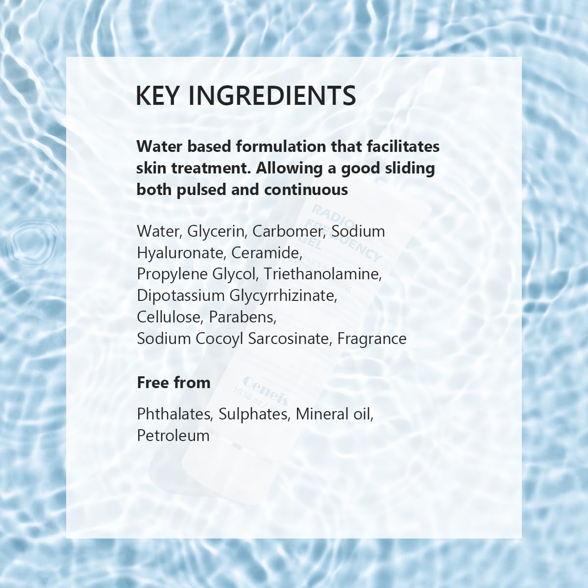 Radio Frequency Gel for Use with RF Facial Machine, Conductive Gel for Face Microcurrent, Use for Skin Soothing and Hydrating, 300g Tube (Pack of 2)