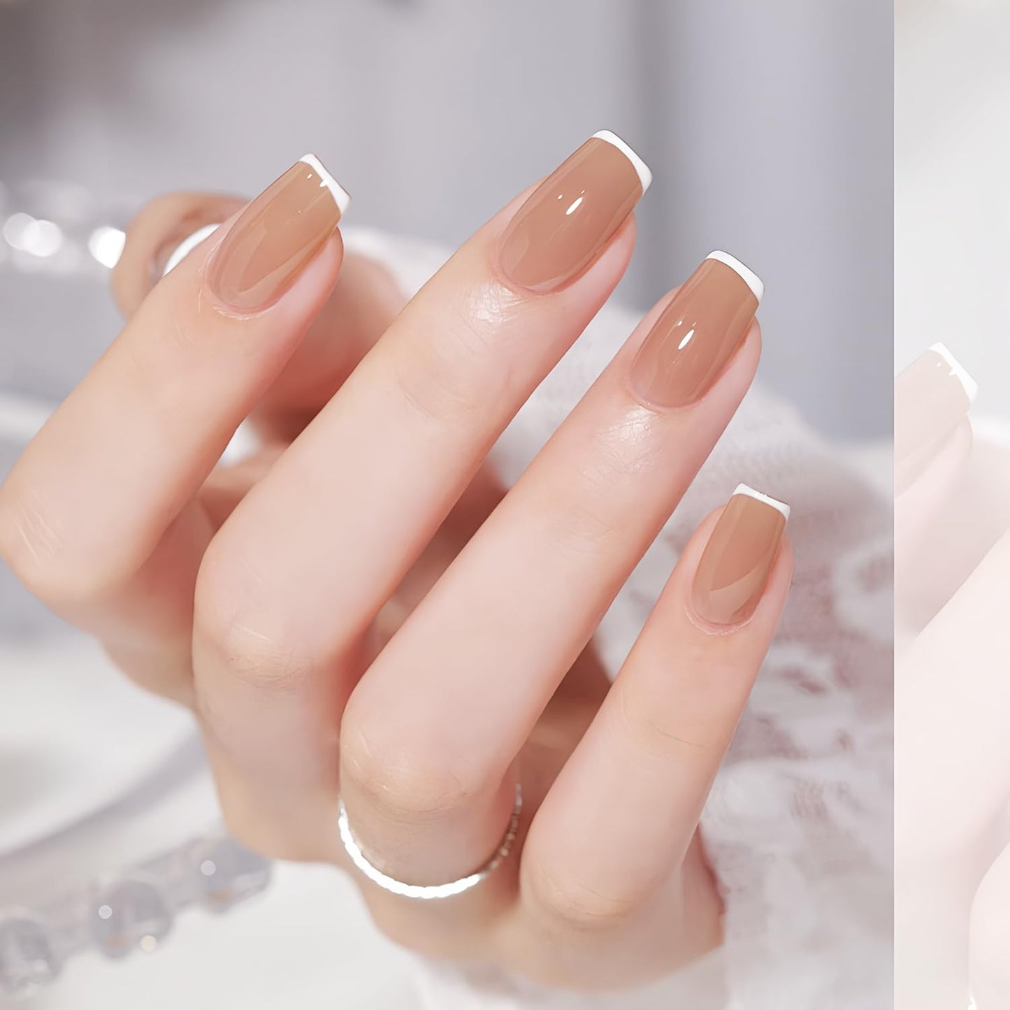 JODSONE 2 Bottles 15ml of Top Coat Gel Polish No Wipe Help Bright Manicure Need Lamp Cured