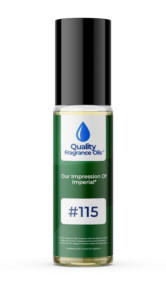 Quality Fragrance Oils' Imperial Impression #115 | Long-Lasting Perfume Oil, Alcohol-Free, Strong Scent, 10ml Roll-On | Affordable Alternative to Designer Fragrances