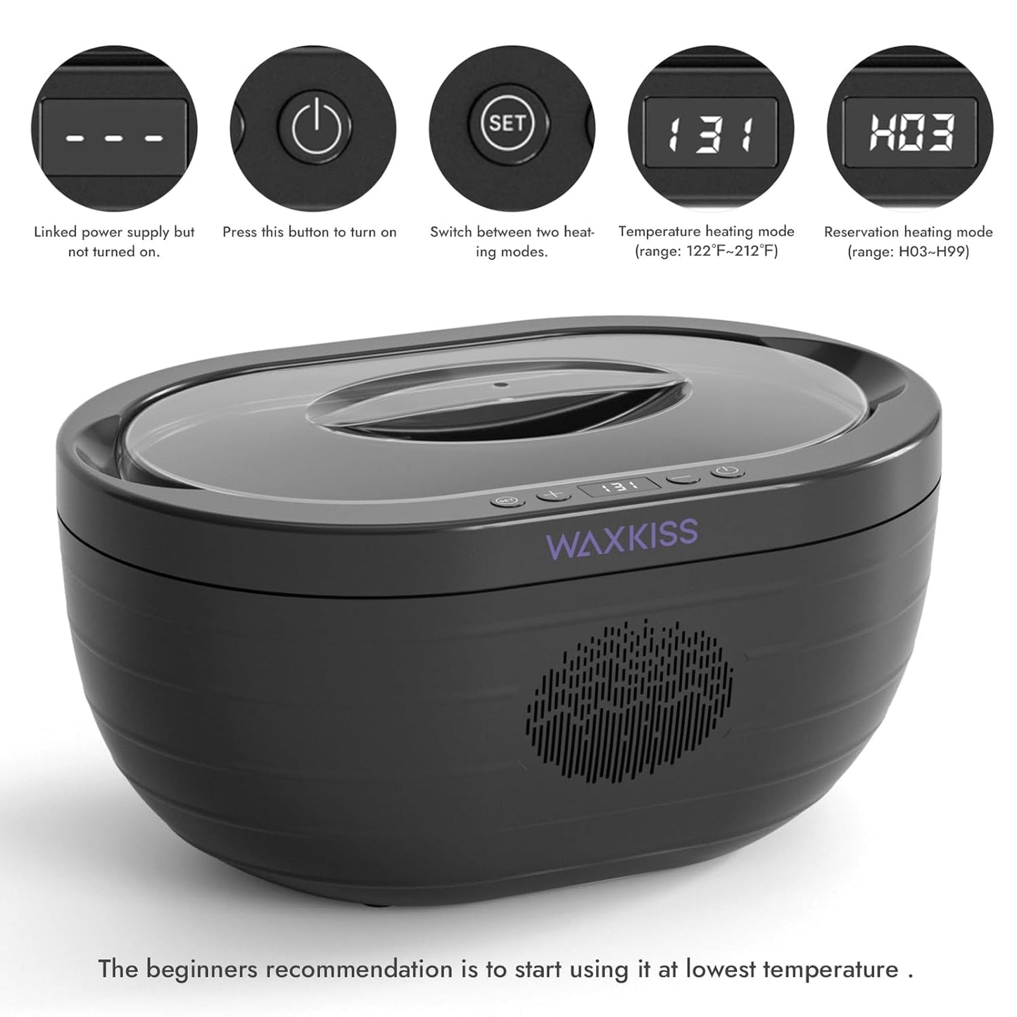 Paraffin Wax Machine for Hand and Feet,Hand Wax Paraffin Machine with Paraffin Wax Refills, Safety Material 3L Paraffin Baths Machine Kit Moisturizing and Hydration