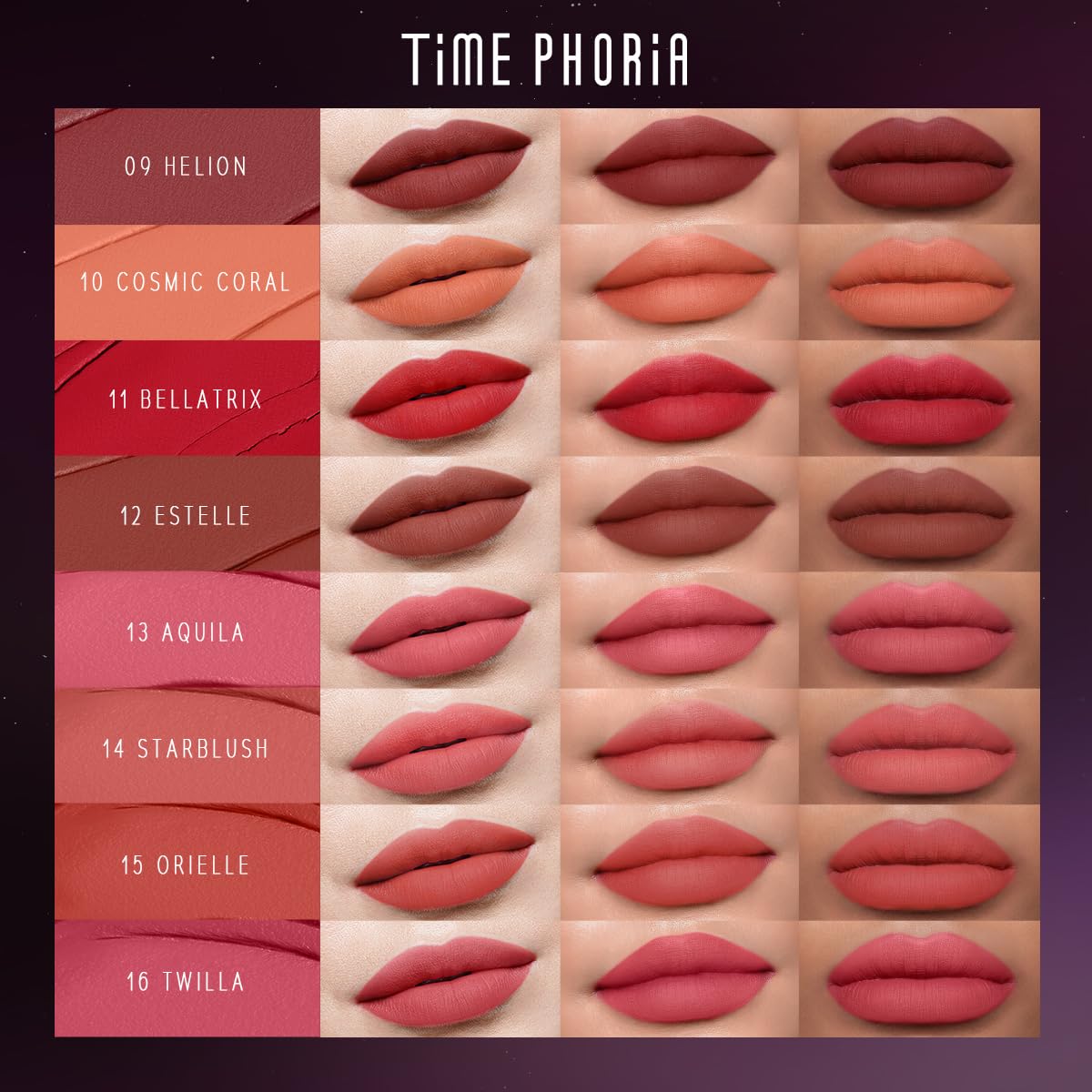 NEBULA VELVET LIP CREAM-Long Lasting Lip Stain, Waterproof and Transfer Proof Lip Tint, Matte Finish Lipstick, Smooth Out Lip Lines, Lightweight Lip Cream, High Coverage (06 URSA)