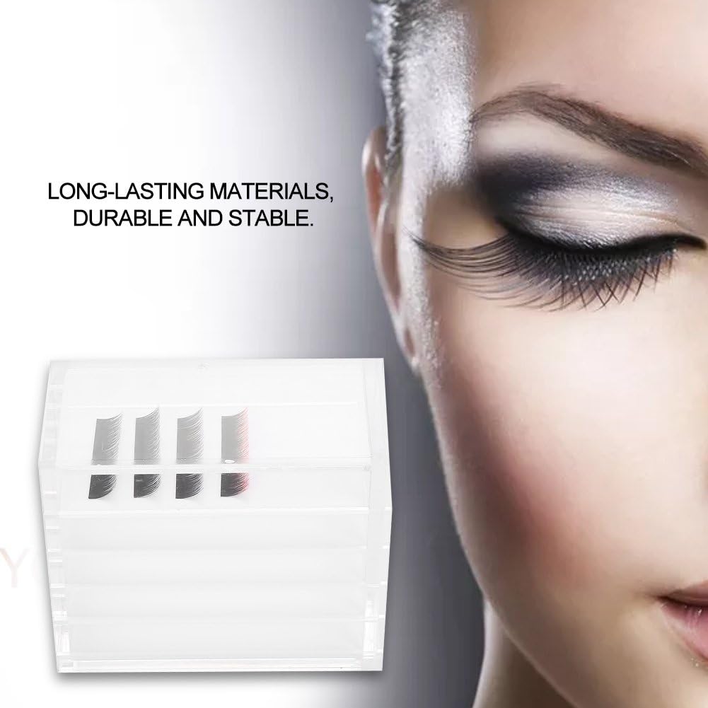 Acrylic Cosmetic Storage Makeup Organizer Clear Eyelash Storage Box Eyelashes Glue Pallet Holders 5 Layers Grafting Eyelash Extension Tool