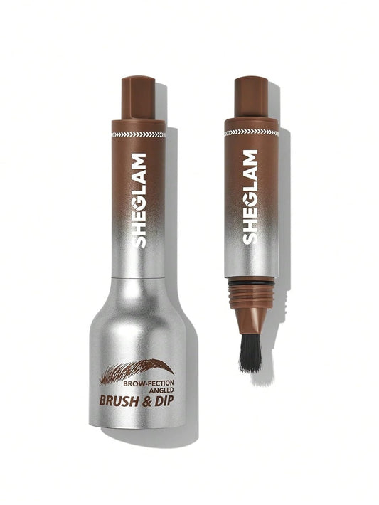 SHEGLAM Brow-Fection Angled Brush & Dip Upgraded Microblading Eyebrow Pen Long Lasting Waterproof Easy To Color-Auburn