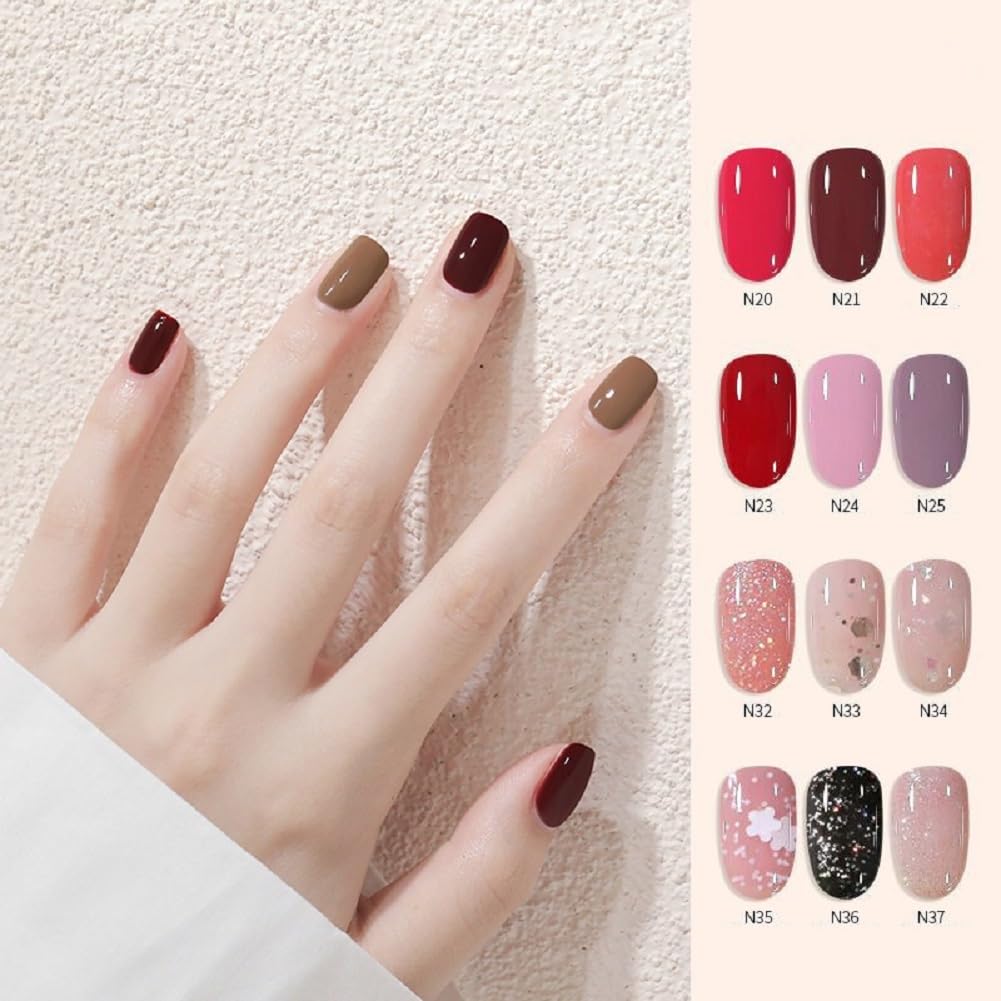 Nail Polish set - Nail Lacquer Quick Dry, Full Size, Vibrant, Colorful, Trendy, Glitter, Glossy, Metallic, Matte Nail Art Nail Shades (N28 Pearl white, 52g)