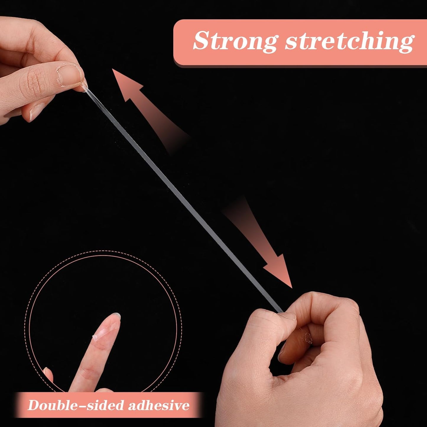 360 PCS Double Sided Tape for Nails, 12 Sheets Double Sided Press on Nail Tape, Nail Tape for Nail Art, Double Sided Nail Display Strip for Nail Packaging Nail Storage Nail Display Nail Salon Supplies