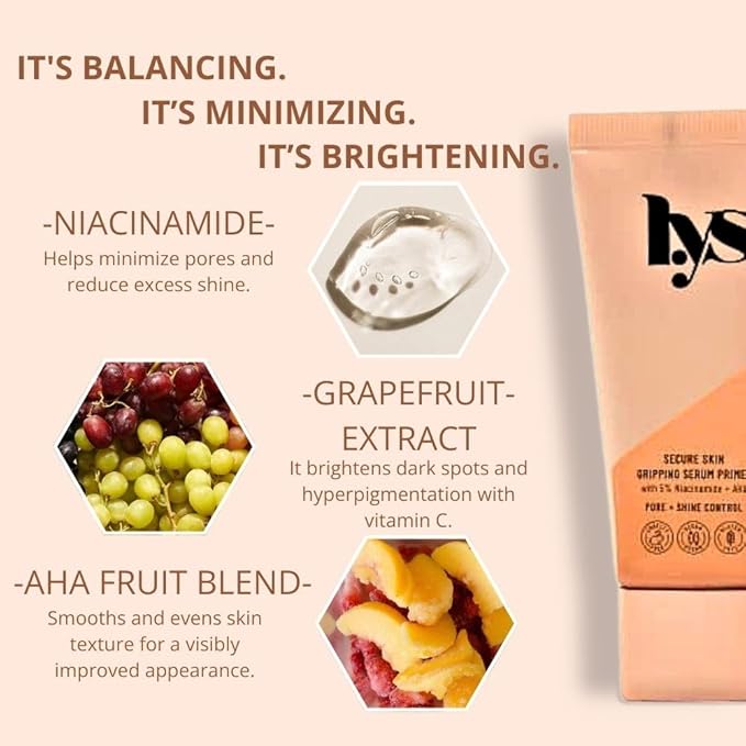 LYS Beauty Secure Skin Gripping Serum Primer 1 oz/ 30 mL