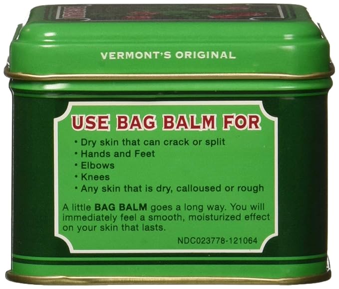Bag Balm Skin Moisturizer with Lanolin for Chapped Lips, Dry Skin and More | 4oz Tin
