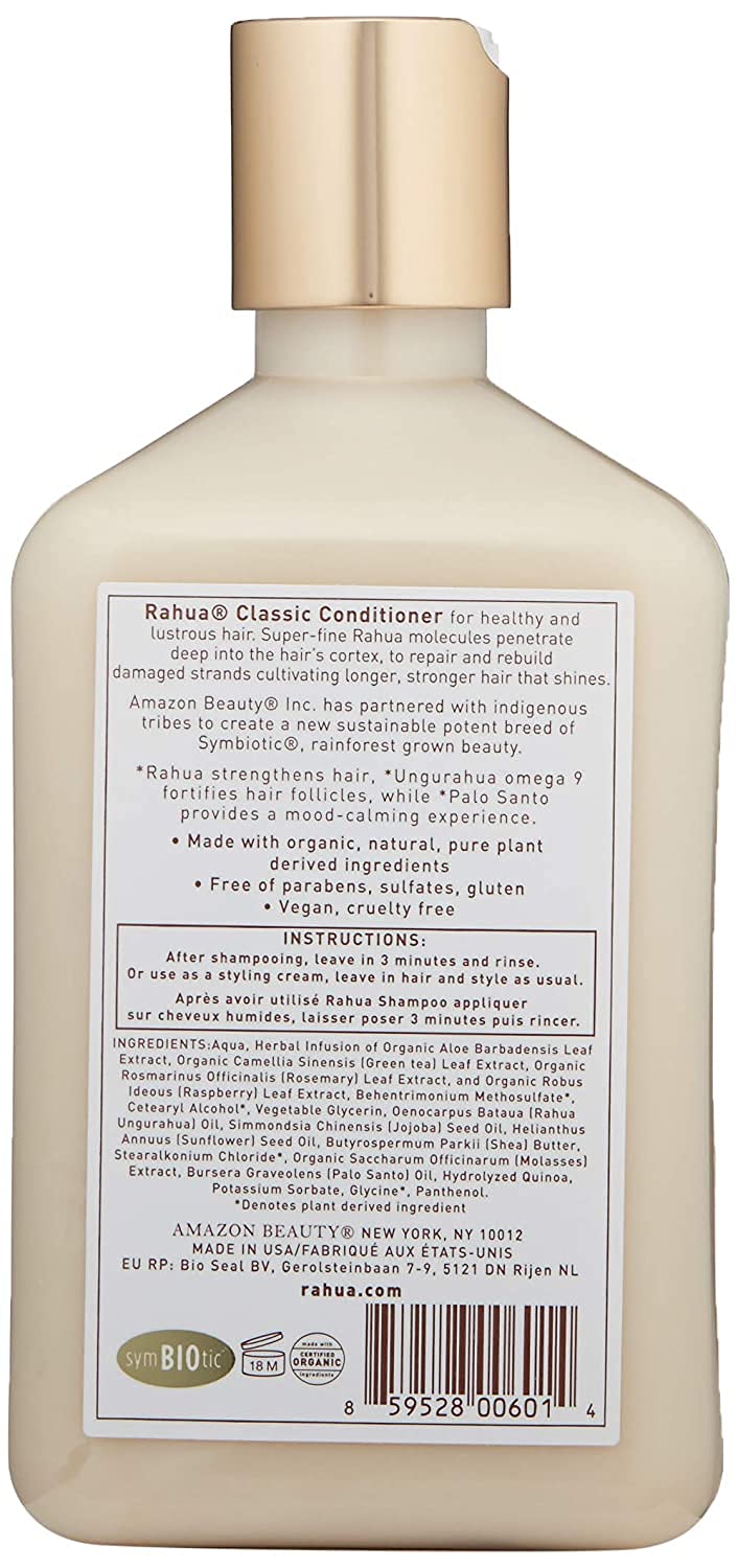 Rahua Classic Hair Conditioner, 9.3 Fl Oz, Moisturizing Conditioner, Naturally Infused, Plant Powered Ingredients, Palo Santo, For Dry Damaged Hair, Hair Care for Soft & Shiny Hair, Scalp Care, Vegan