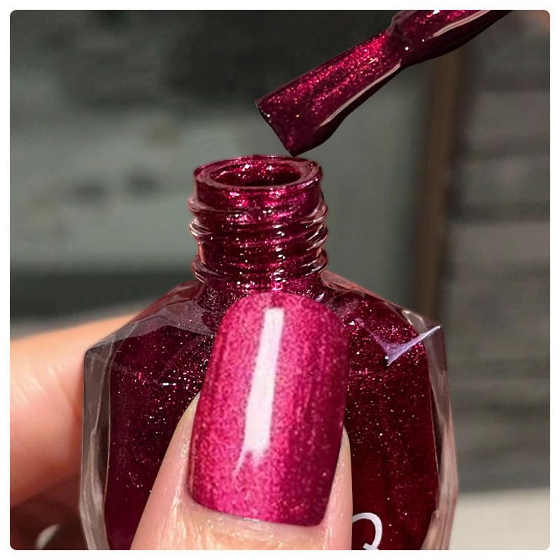 Major Dijit Quick Dry Nail Polish 12ml/0.41fl oz Bright Red Regular Nail Lacquer Fast Drying & Long Lasting Nail Polish Nail Art Effect for Nail Salon