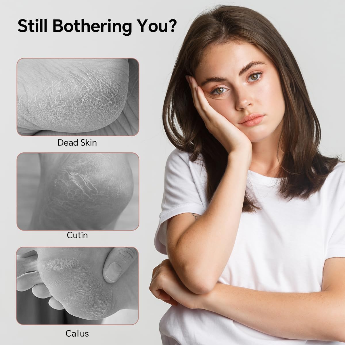 Nano Glass Foot File, Foot Callus Remover, Double Sided Pedicure Tools for Feet, Dual Use of Dry and Wet, Professional Hygienic Foot Scrubber to Achieve Smooth, Silky Feet Instantly (Coral Red)