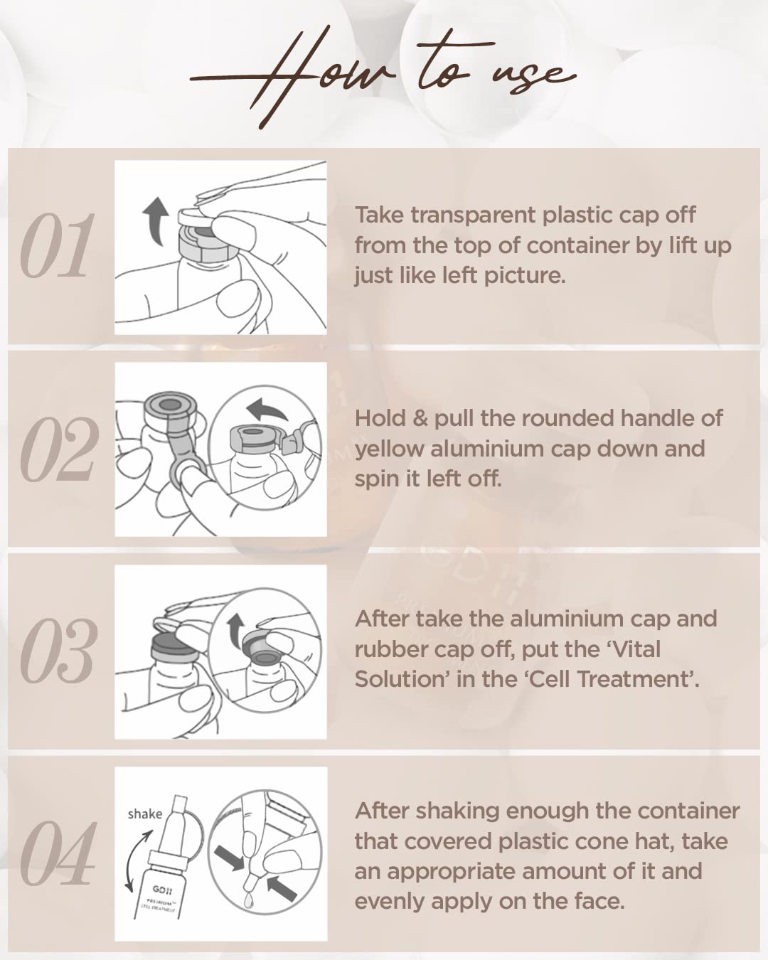 GD11 Premium Rx Cell Exosome Treatment | Premium Home Aesthetic Skin Care Set for Skin Regeneration Serum | Anti-Wrinkle and Anti-Aging Face Ampoule for Elasticity Care, 3 Pairs (0.1oz. + 0.2 fl.oz.)