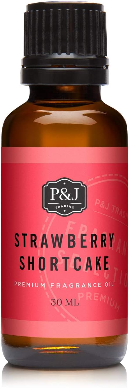 P&J Trading Fragrance | Strawberry Shortcake Oil 30ml - Candle Scents for Candle Making, Freshie Scent, Soap Making Supplies, Diffuser Oil Scents