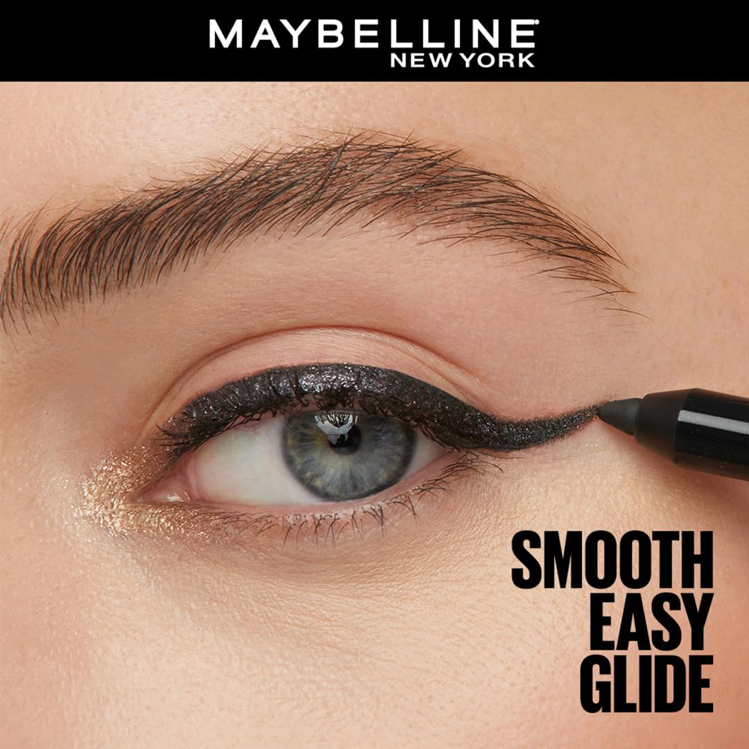 MAYBELLINE New York Tattoo Studio Long-Lasting Sharpenable Eyeliner Pencil, Glide on Smooth Gel Pigments with 36 Hour Wear, Waterproof Rose Quartz 0.04 oz
